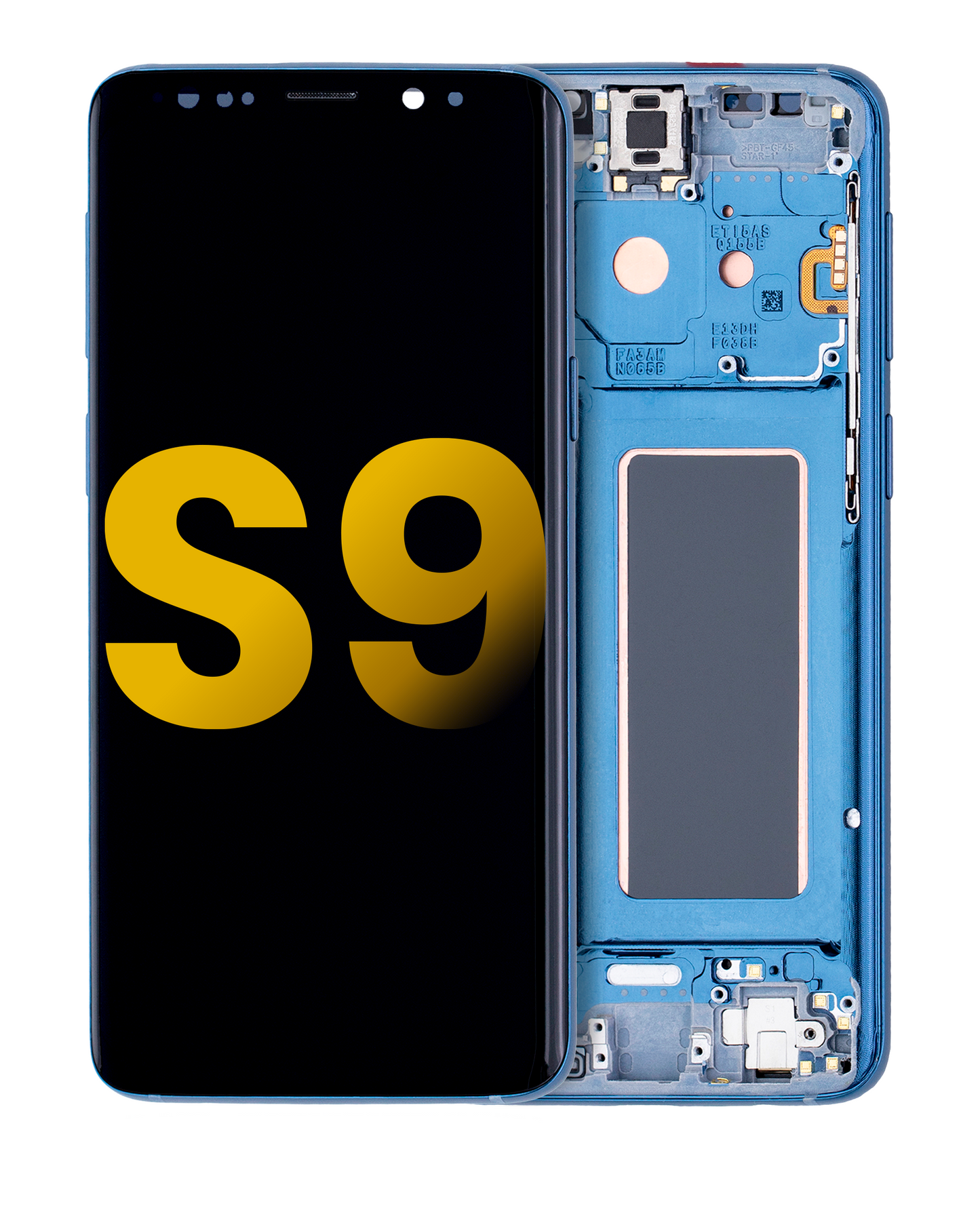 OLED Assembly With Frame For Samsung Galaxy S9 (Refurbished) (Coral Blue)