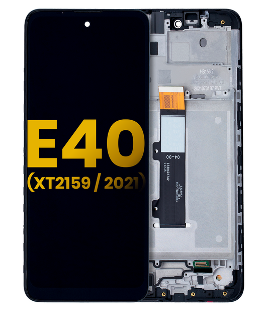 LCD Assembly With Frame for Moto E40 (XT2159 / 2021) - Motorola screen replacement part, SKU 107082077602, product image 1