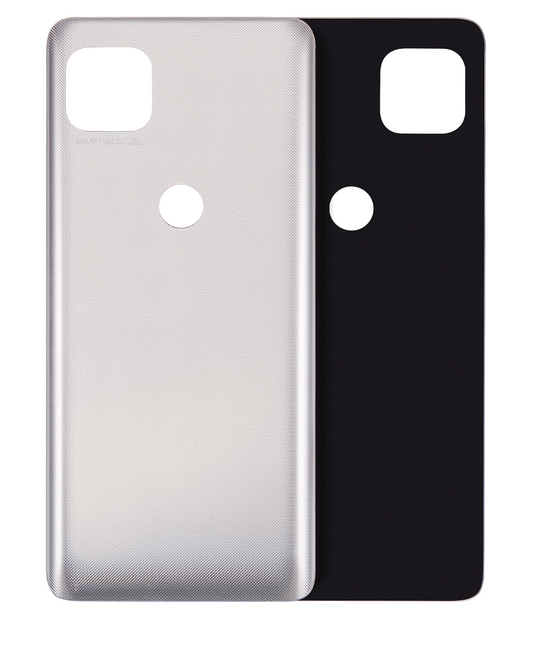Back cover Glass For Motorola Moto One 5G Ace (XT2113-1/2 / 2021) (Frosted Silver) replacement part for compatible Motorola phone, SKU 107082085748, product image 1