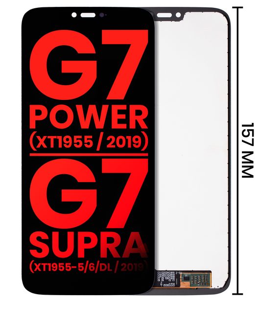 LCD Assembly Without Frame For Motorola Moto G7 Power (XT1955 / 2019) / G7 Supra (XT1955-5/6/DL / 2019) (US Version) (157MM) (Aftermarket Plus) (All C | compatible mobile phone replacement part | SKU 107082064506 | product image 1