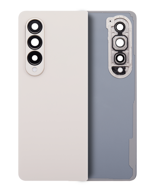 Replacement Back Cover Glass With Camera Lens For Samsung Galaxy Z Fold 4 (F936) (Beige) front view