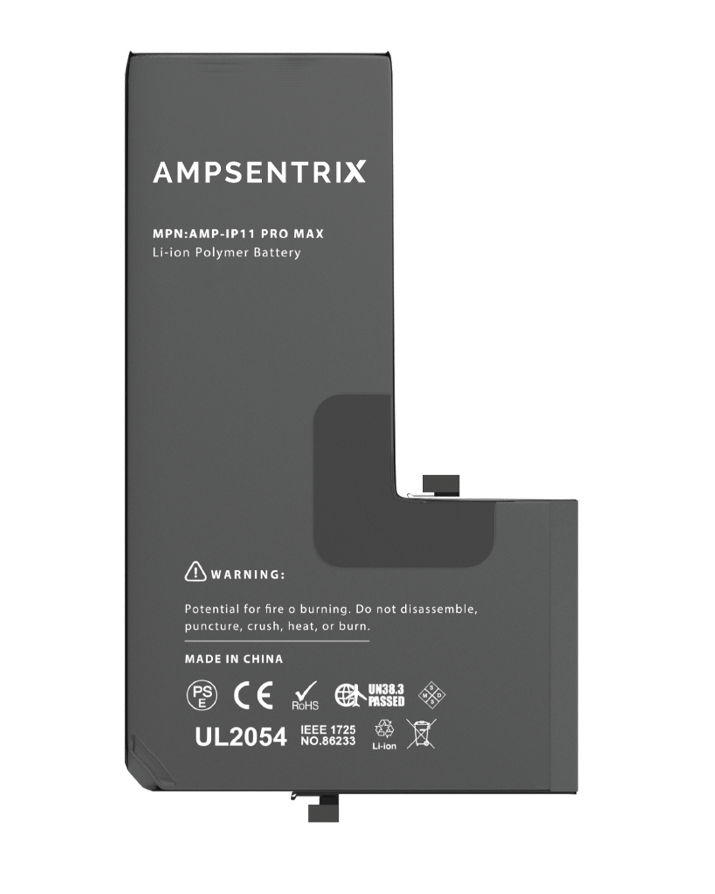 Replacement Battery For iPhone 11 Pro Max (AmpSentrix Basic)