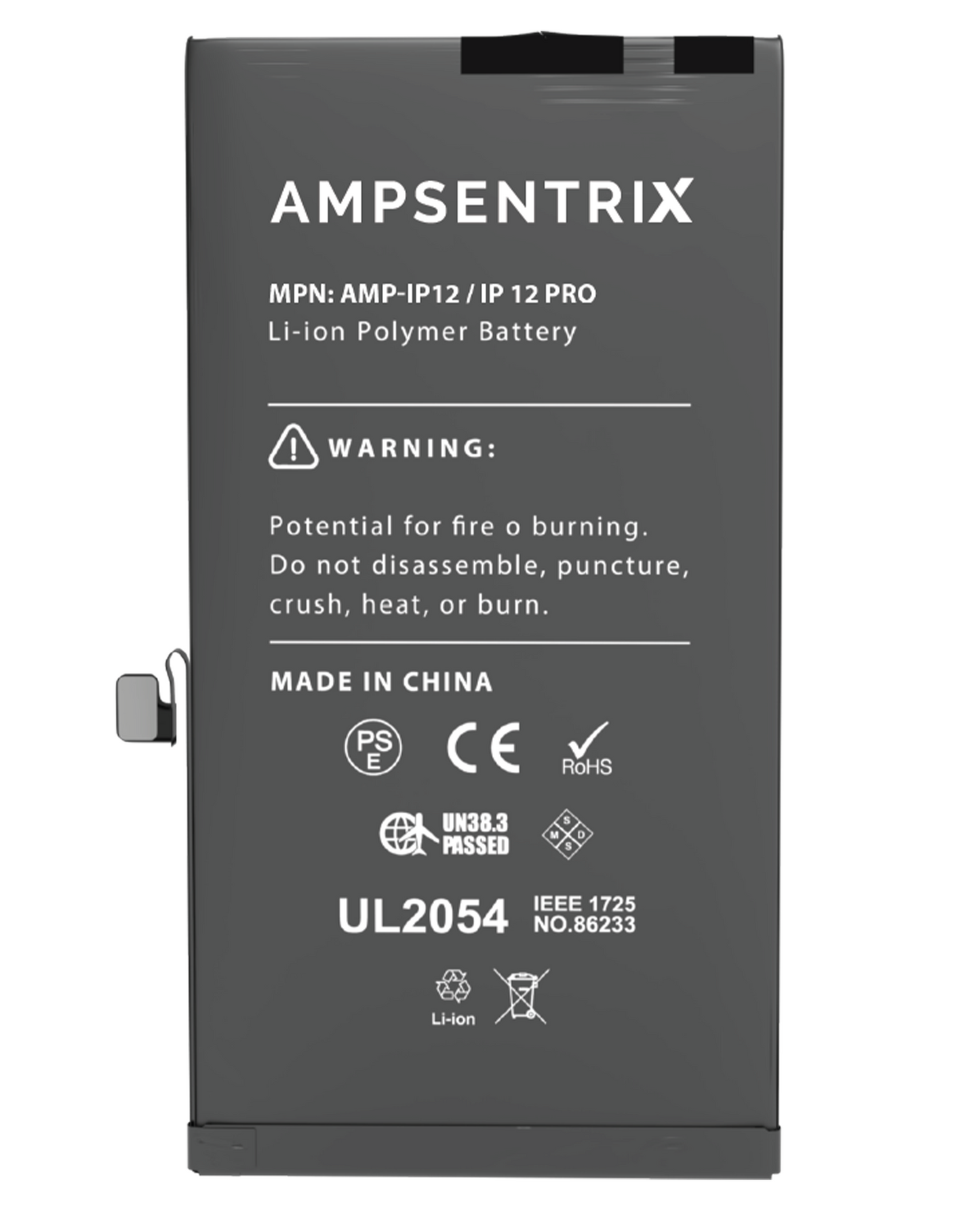 Replacement Battery For iPhone 12 / 12 Pro (AmpSentrix Basic)