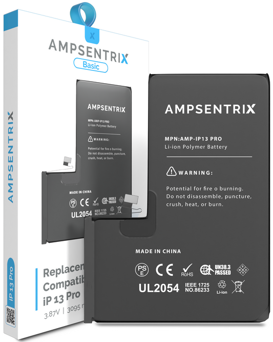 Replacement Battery For iPhone 13 Pro (AmpSentrix Basic)