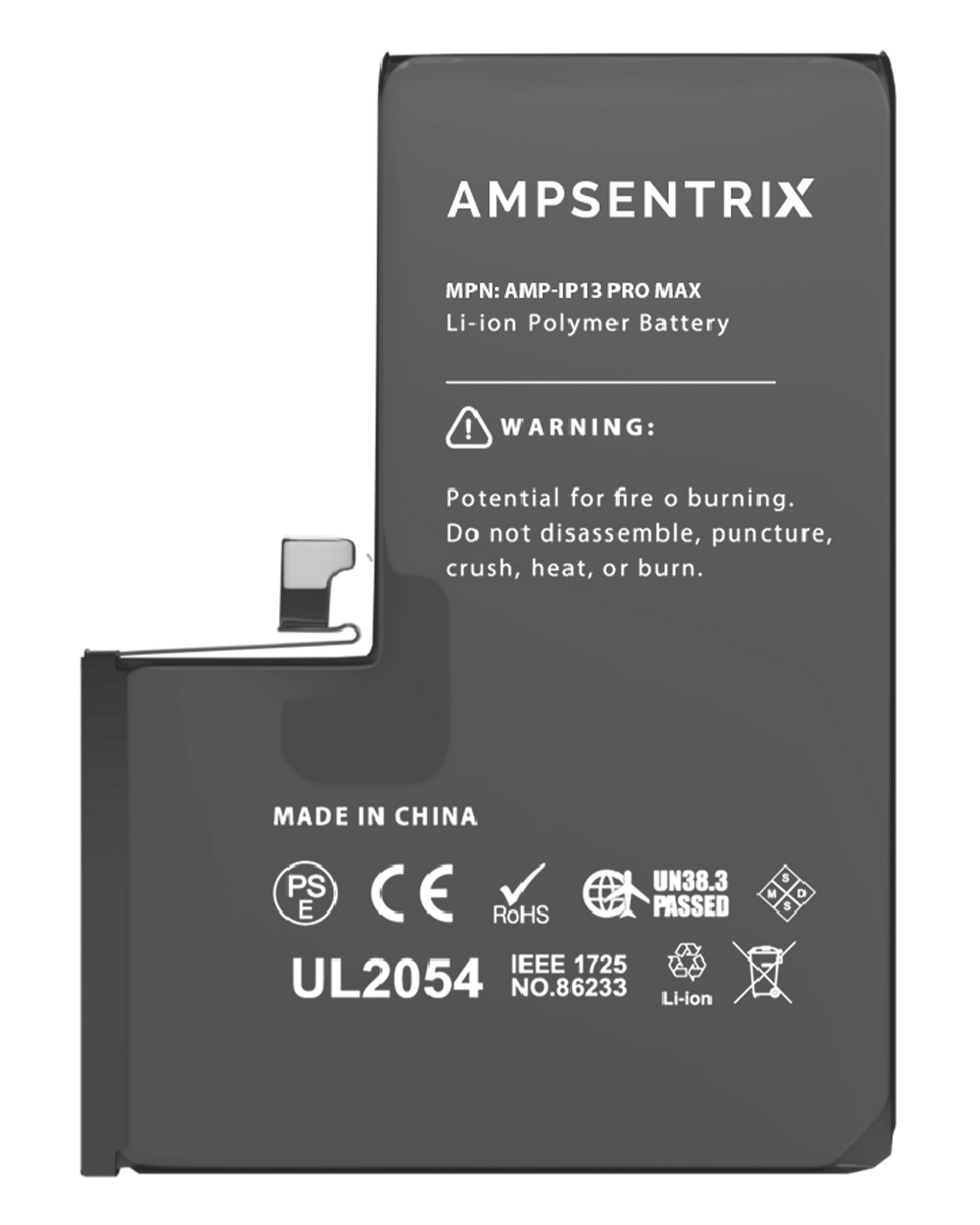 Replacement Battery For iPhone 13 Pro Max (AmpSentrix Basic)