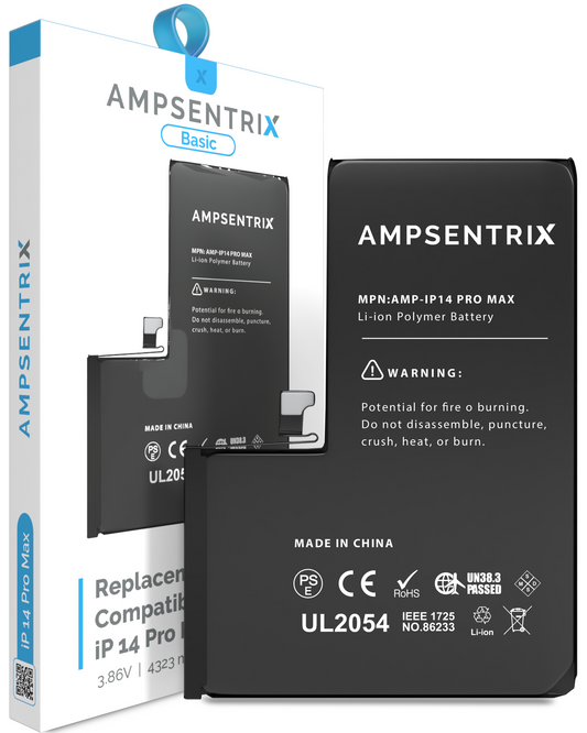 Replacement Battery For iPhone 14 Pro Max (AmpSentrix Basic)