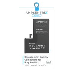 Replacement Battery For iPhone 15 Pro Max (AmpSentrix Basic)