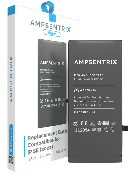 Replacement Battery For iPhone SE (2022) (AmpSentrix Basic)