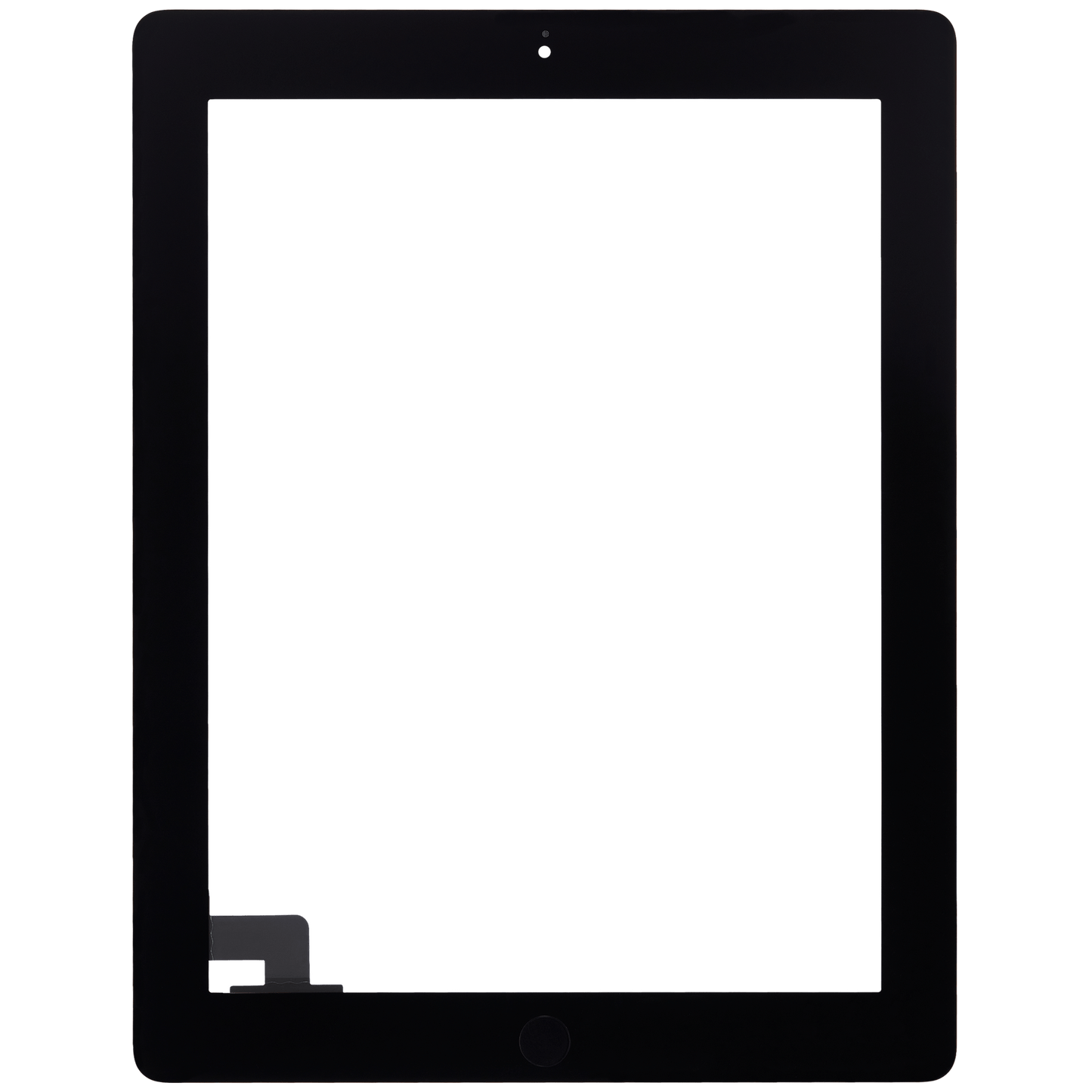 Digitizer For iPad 2 (Home Button Pre-Installed) (Aftermarket Plus) (Black)