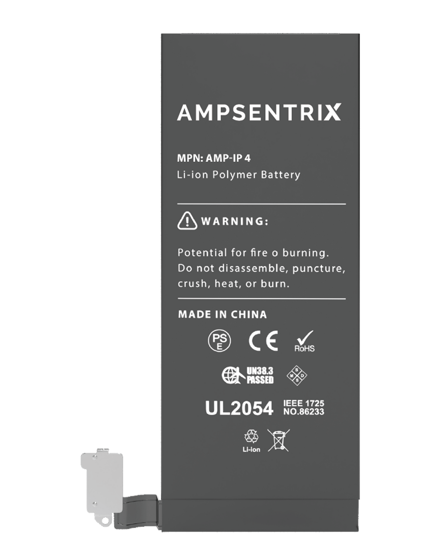 Replacement Battery For iPhone 4 (AmpSentrix Pro)