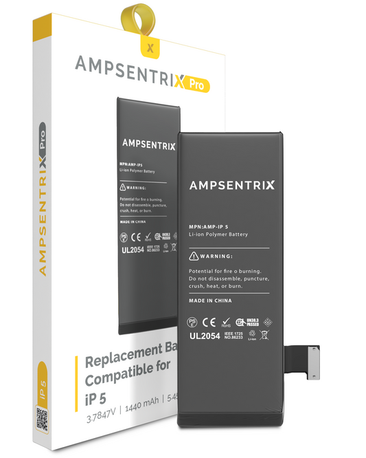 Replacement Battery For iPhone 5 (AmpSentrix Pro)