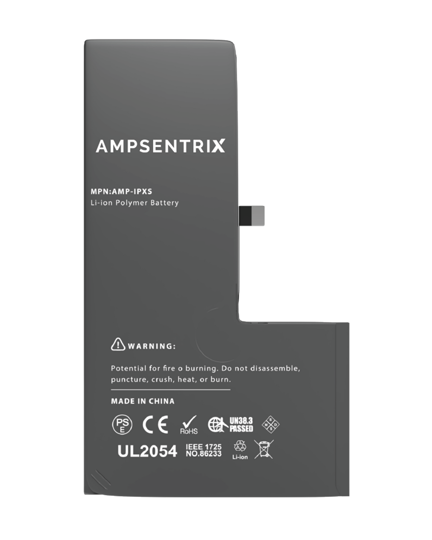 Replacement Battery For iPhone XS (AmpSentrix Basic Extended)