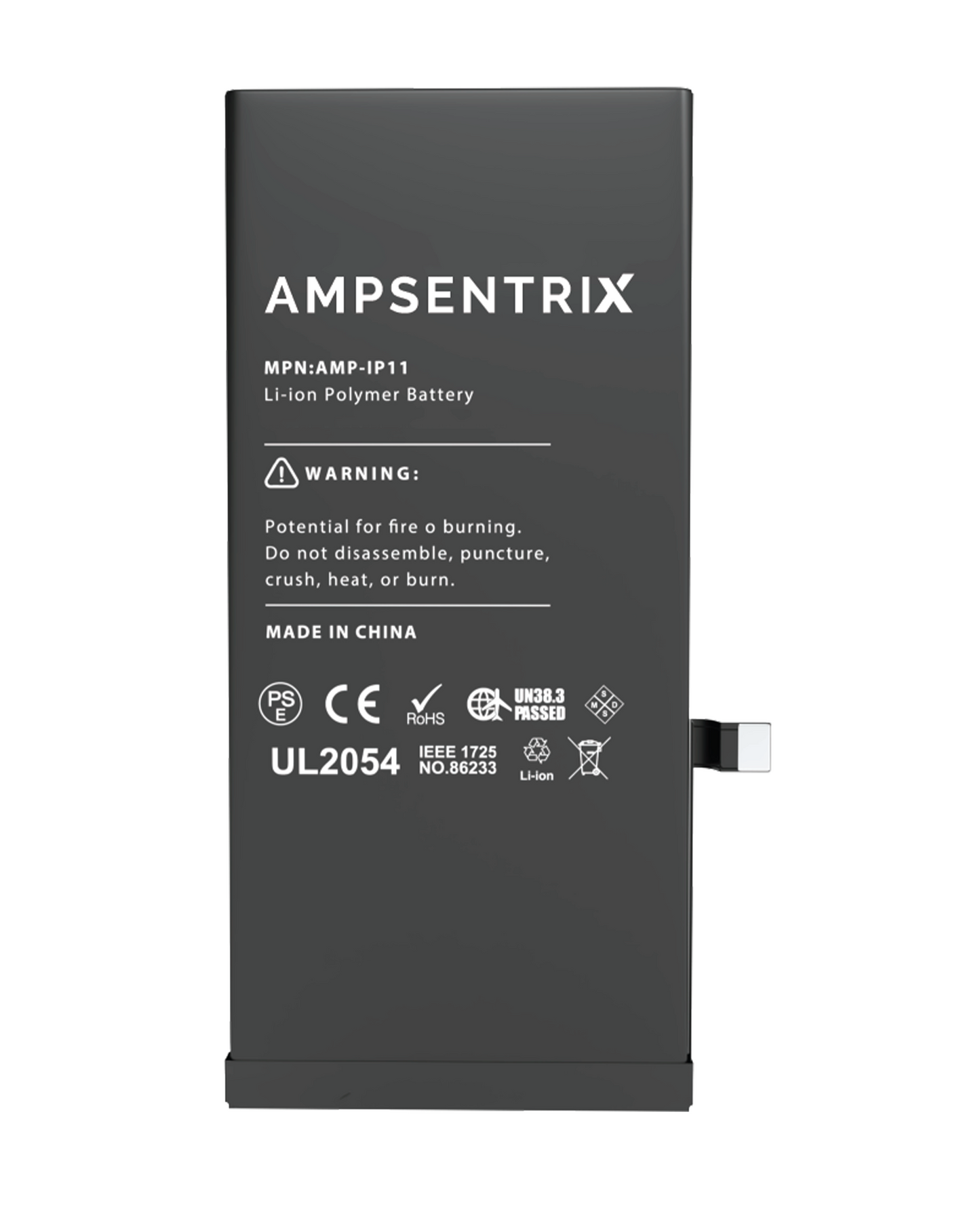 Replacement Battery For iPhone 11 (AmpSentrix Basic Extended)