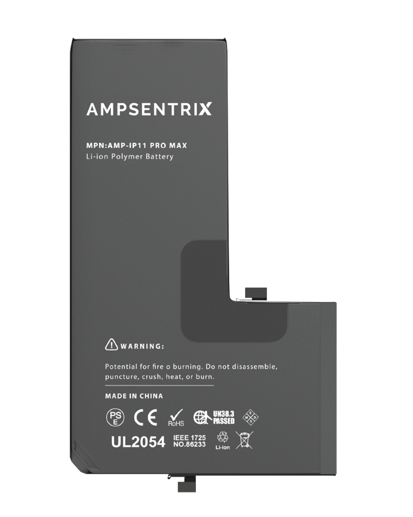 Replacement Battery For iPhone 11 Pro Max (AmpSentrix Basic Extended)