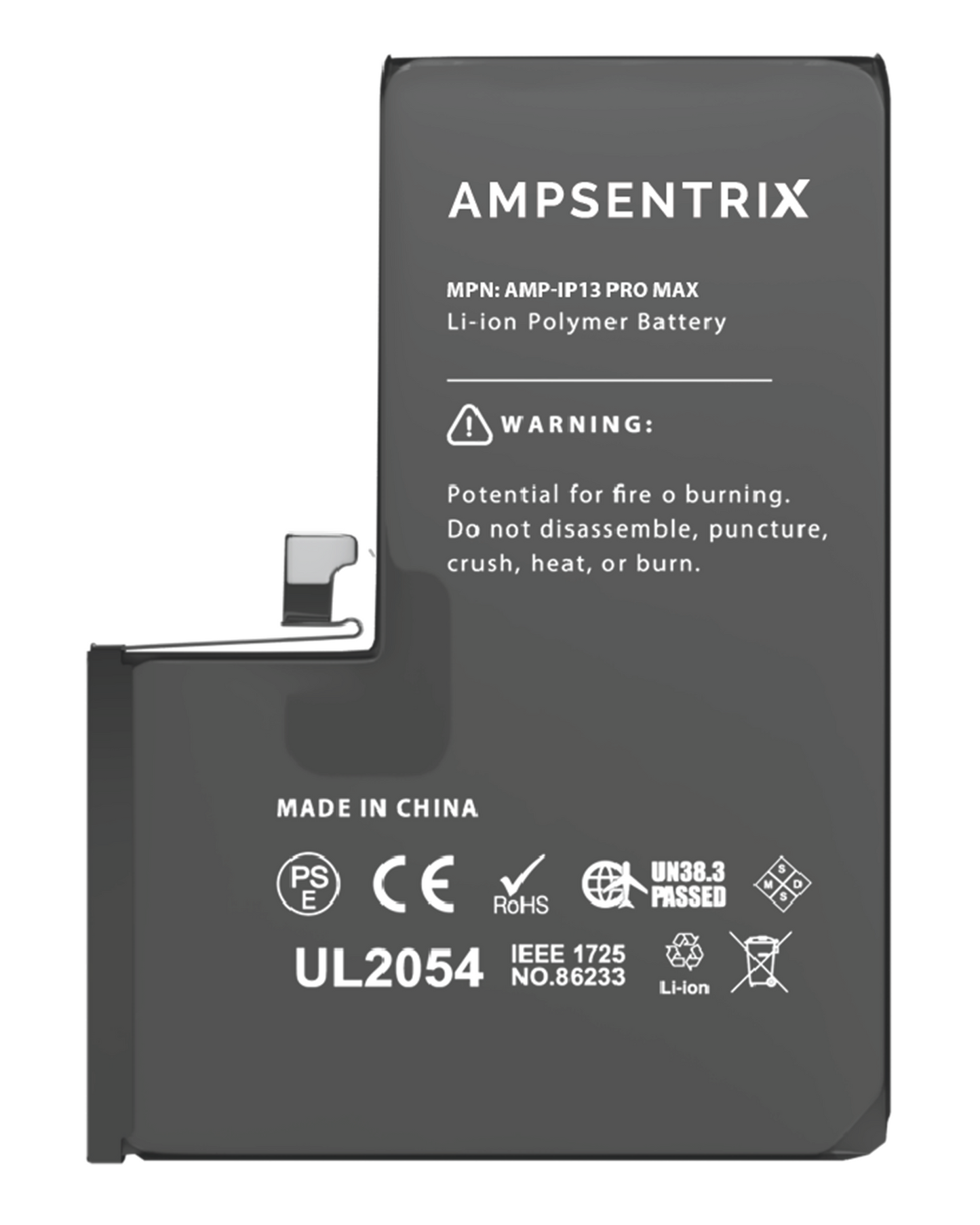 Replacement Battery For iPhone 13 Pro Max (AmpSentrix Basic Extended)