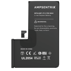 Replacement Battery For iPhone 15 Pro Max (AmpSentrix Basic Extended)