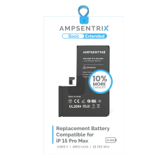 Replacement Battery For iPhone 15 Pro Max (AmpSentrix Basic Extended)
