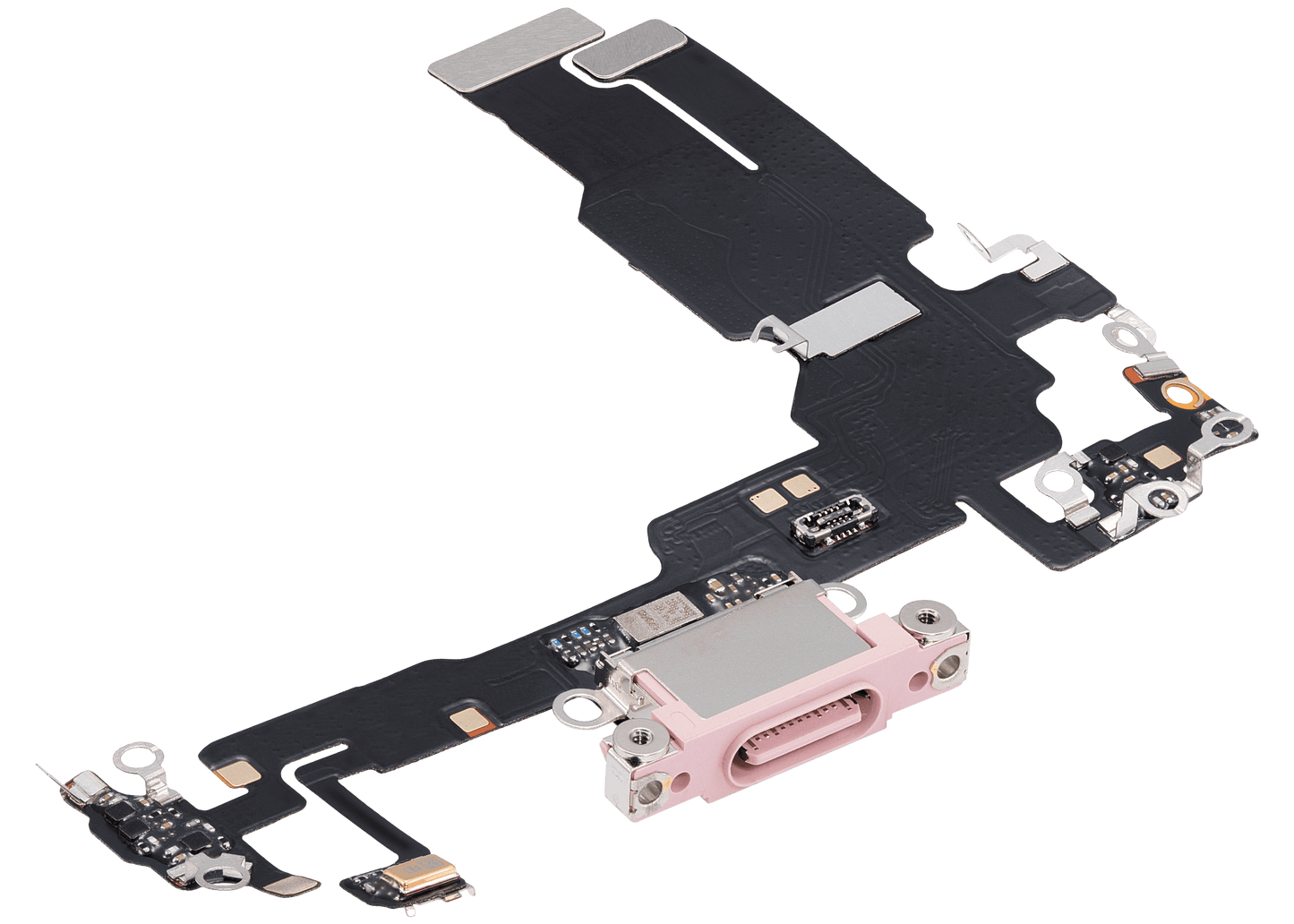 Charging Port Flex Cable For iPhone 15 (Aftermarket Plus) (Pink)