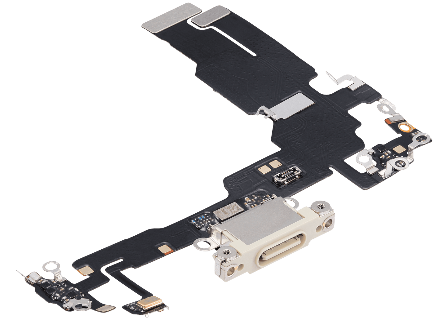 Charging Port Flex Cable For iPhone 15 (Aftermarket Plus) (Yellow)