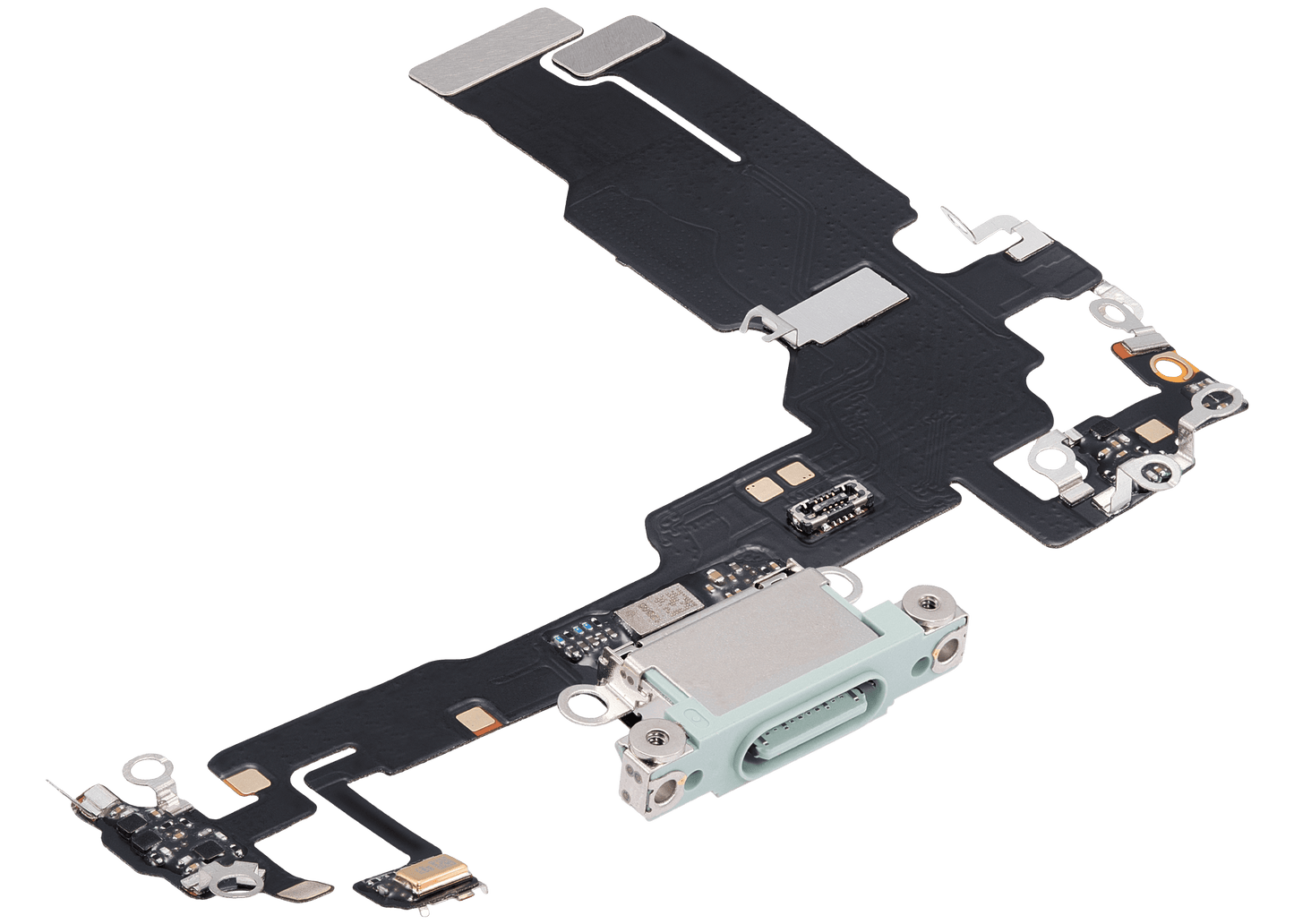 Charging Port Flex Cable For iPhone 15 (Aftermarket Plus) (Green)