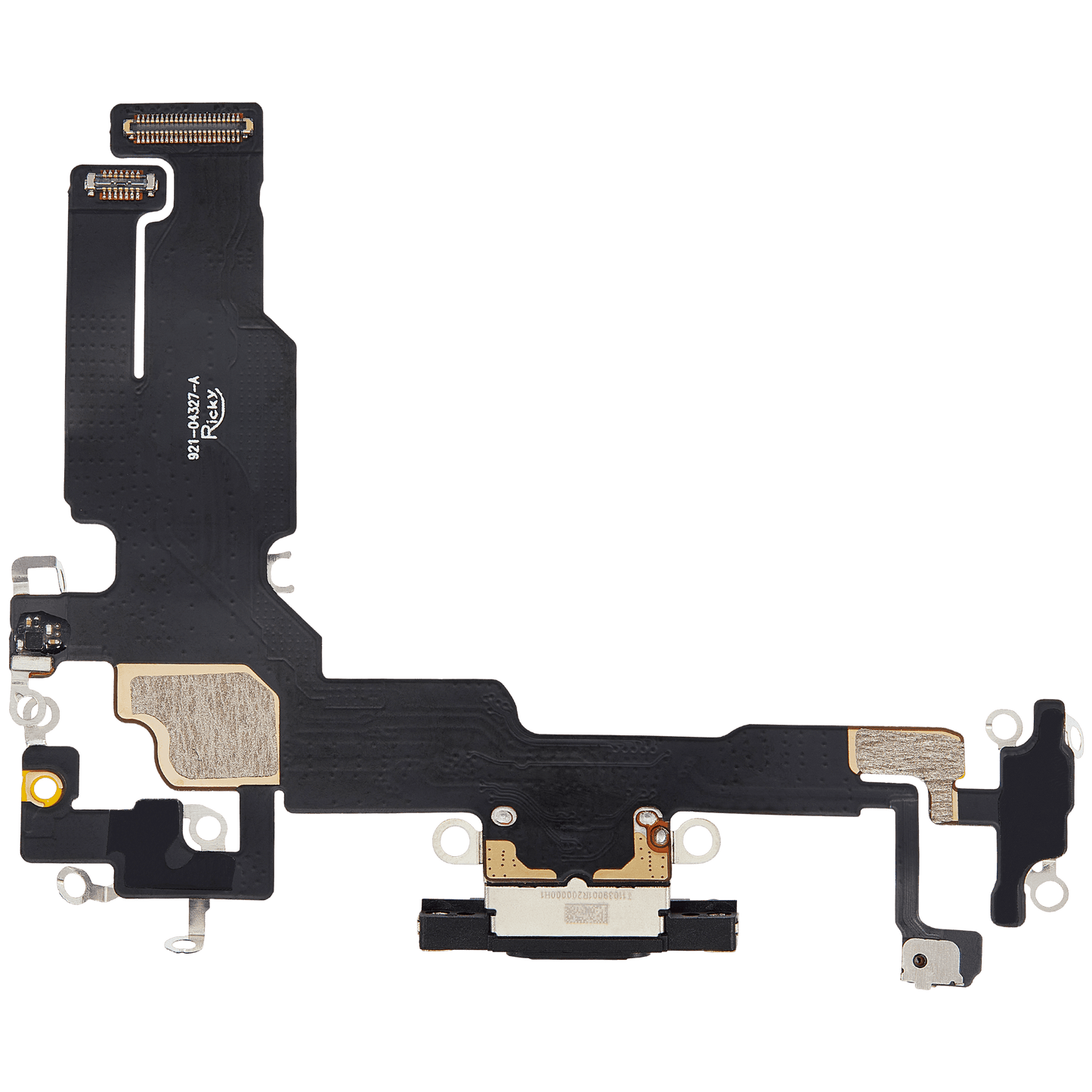 Charging Port Flex Cable For iPhone 15 (Aftermarket Plus) (Black)