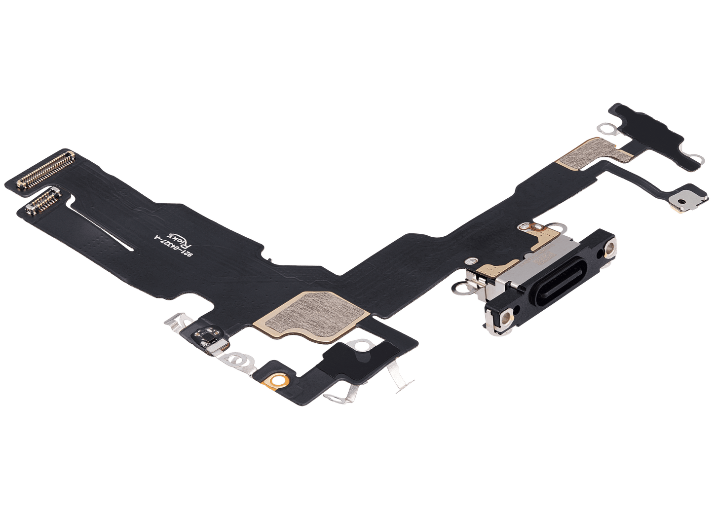Charging Port Flex Cable For iPhone 15 (Aftermarket Plus) (Black)