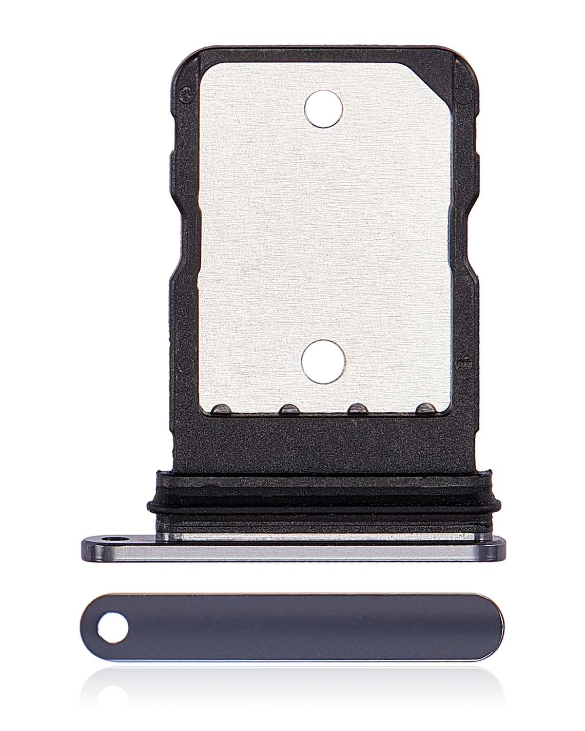 Single Sim Card Tray For Google Pixel 7 (Obsidian) - replacement part product view