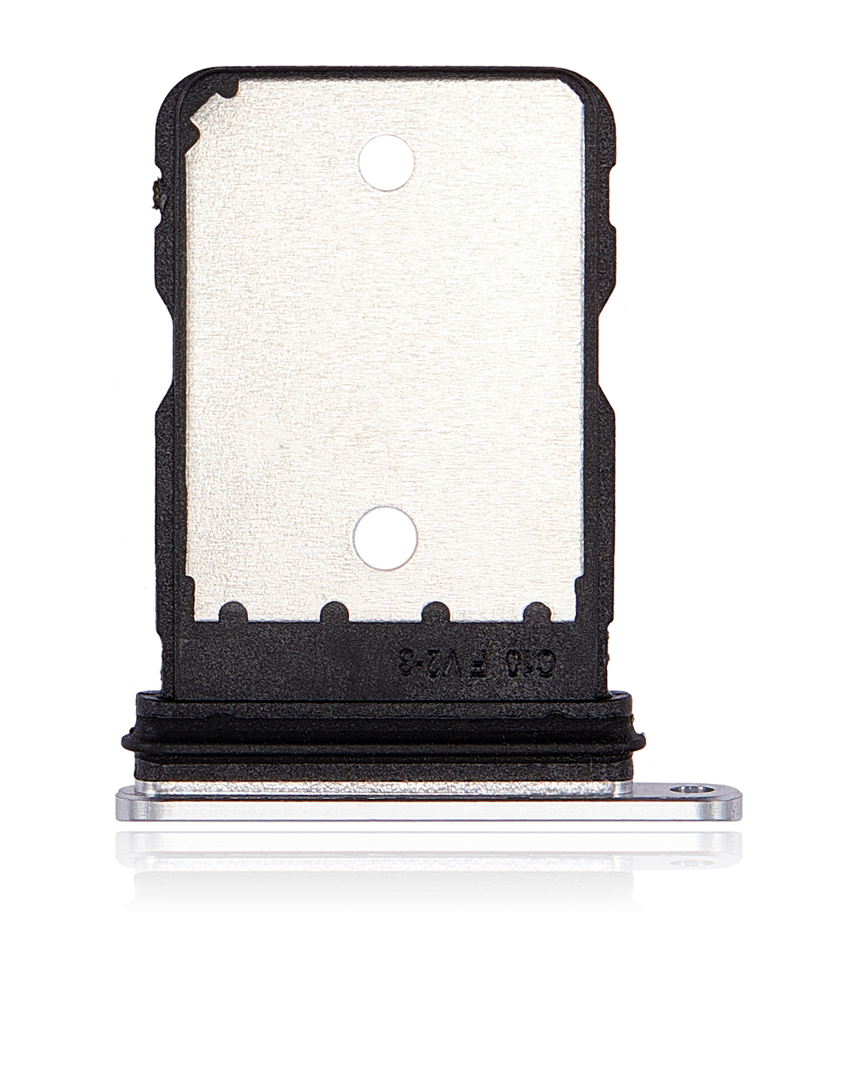 Single Sim Card Tray For Google Pixel 7 Pro (Snow) - replacement part additional angle