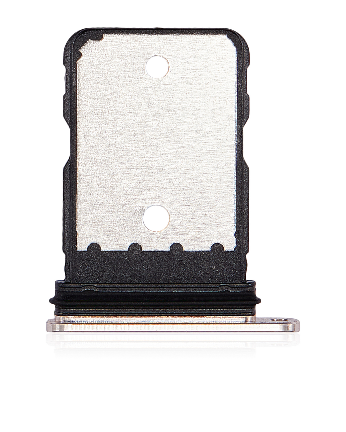 Single Sim Card Tray For Google Pixel 7 Pro (Obsidian) - replacement part additional angle