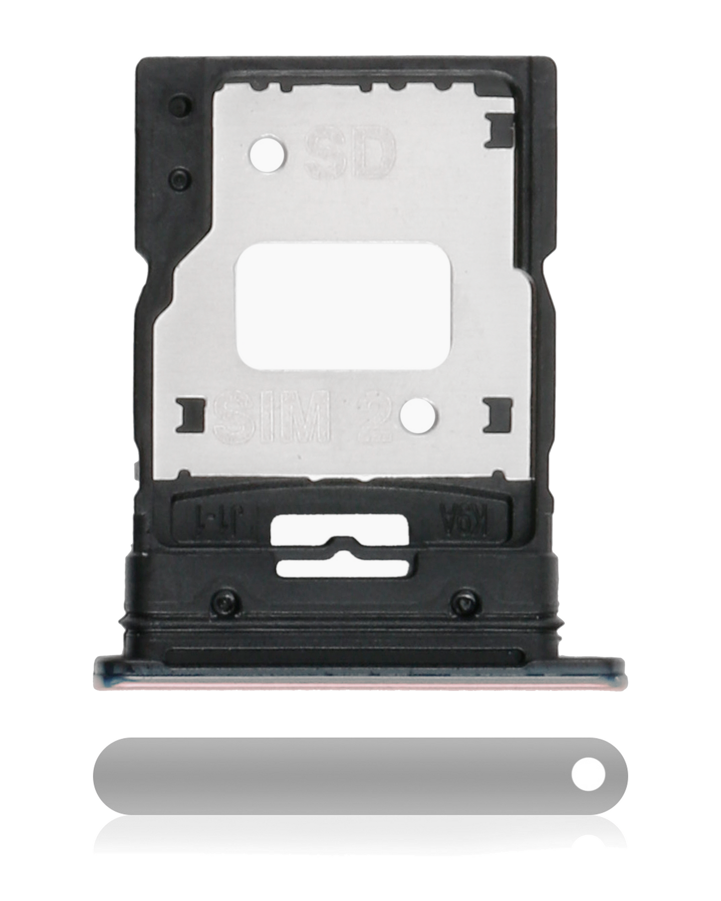 Dual Sim Card Tray For Xiaomi Mi 11 Lite (Silver) - replacement part product image SKU 107082114623 - image 1