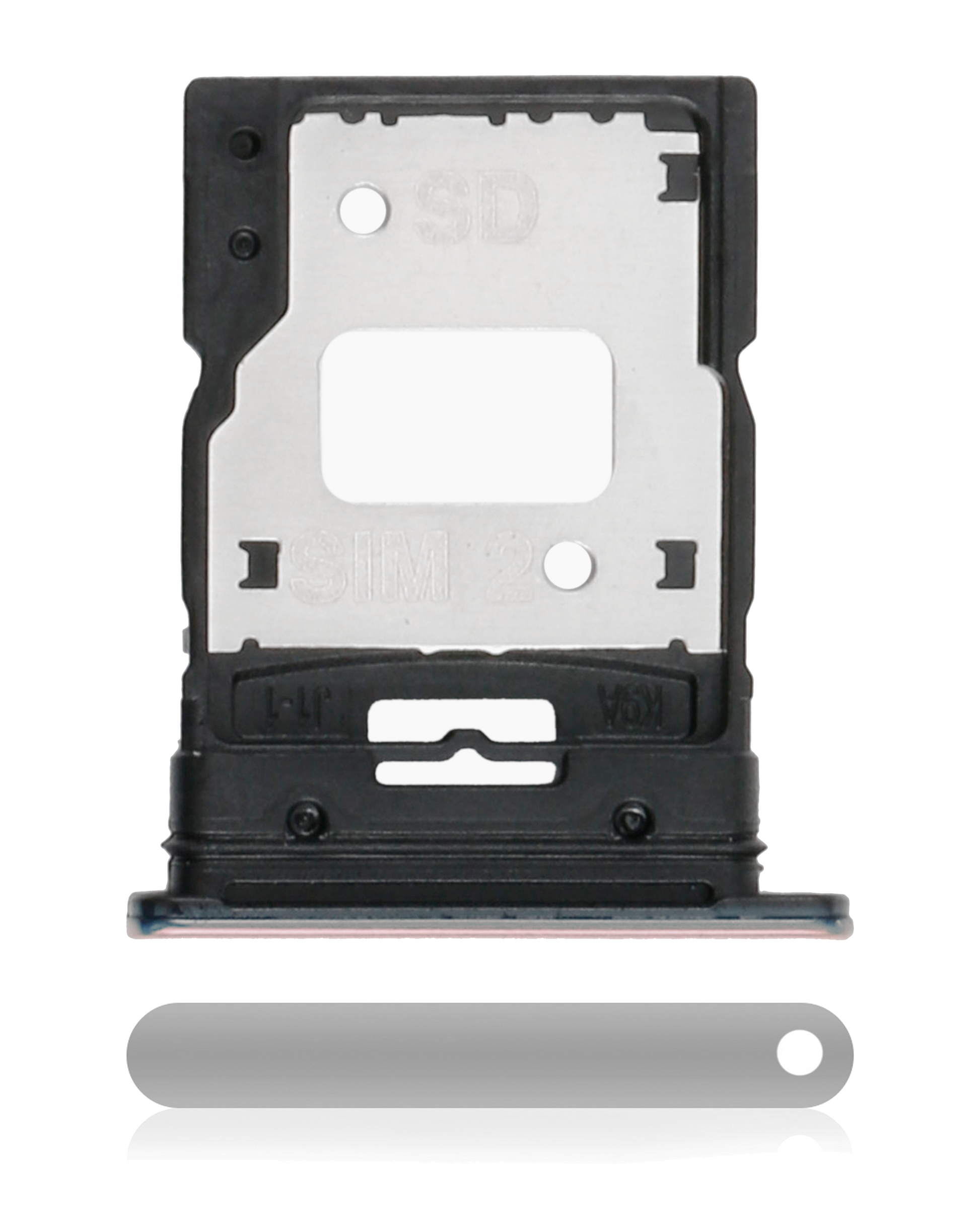Dual Sim Card Tray For Xiaomi Mi 11 Lite (Silver) - replacement part product image SKU 107082114623 - image 1