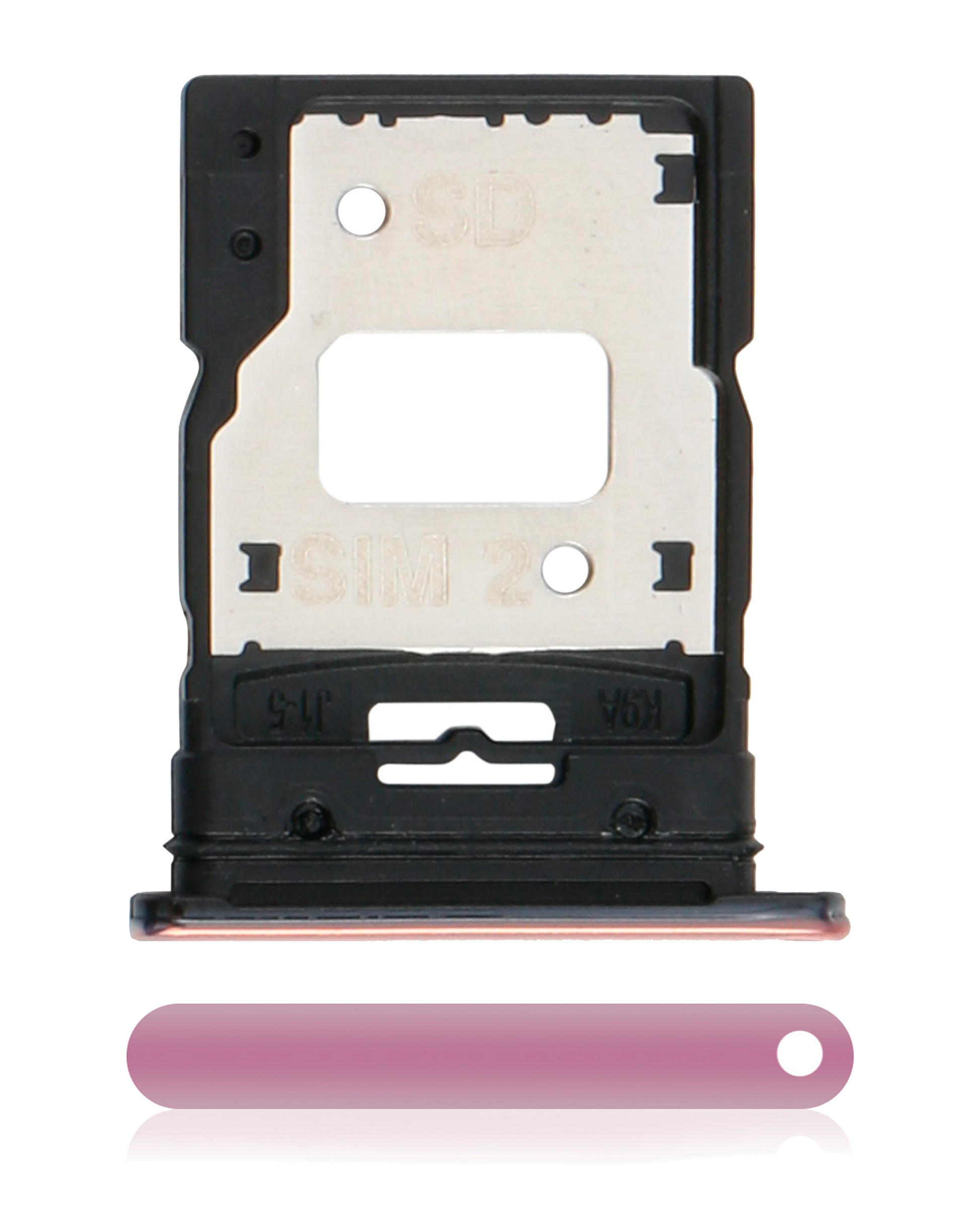 Dual Sim Card Tray For Xiaomi Mi 11 Lite (Peach Pink) - replacement part product image SKU 107082114621 - image 1