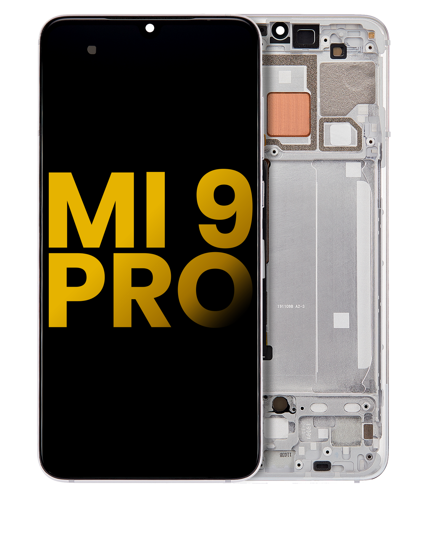 OLED Assembly With Frame For Xiaomi Mi 9 Pro (Refurbished) (Dream White) - replacement part product image SKU 107082114510 - image 1