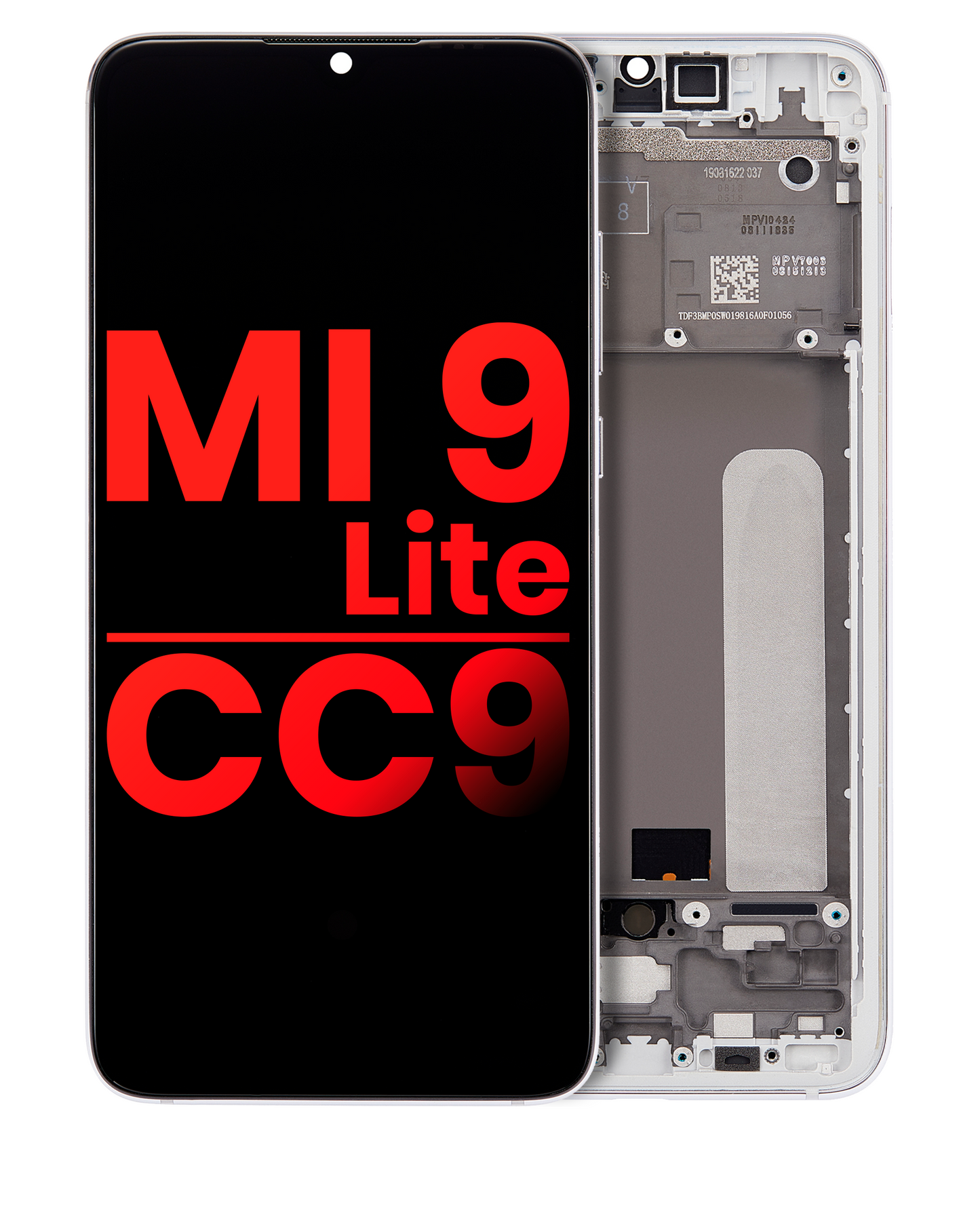 OLED Assembly With Frame For Xiaomi Mi 9 Lite / CC9 (Aftermarket Plus) (Pearl White) - replacement part product image SKU 107082113504 - image 1