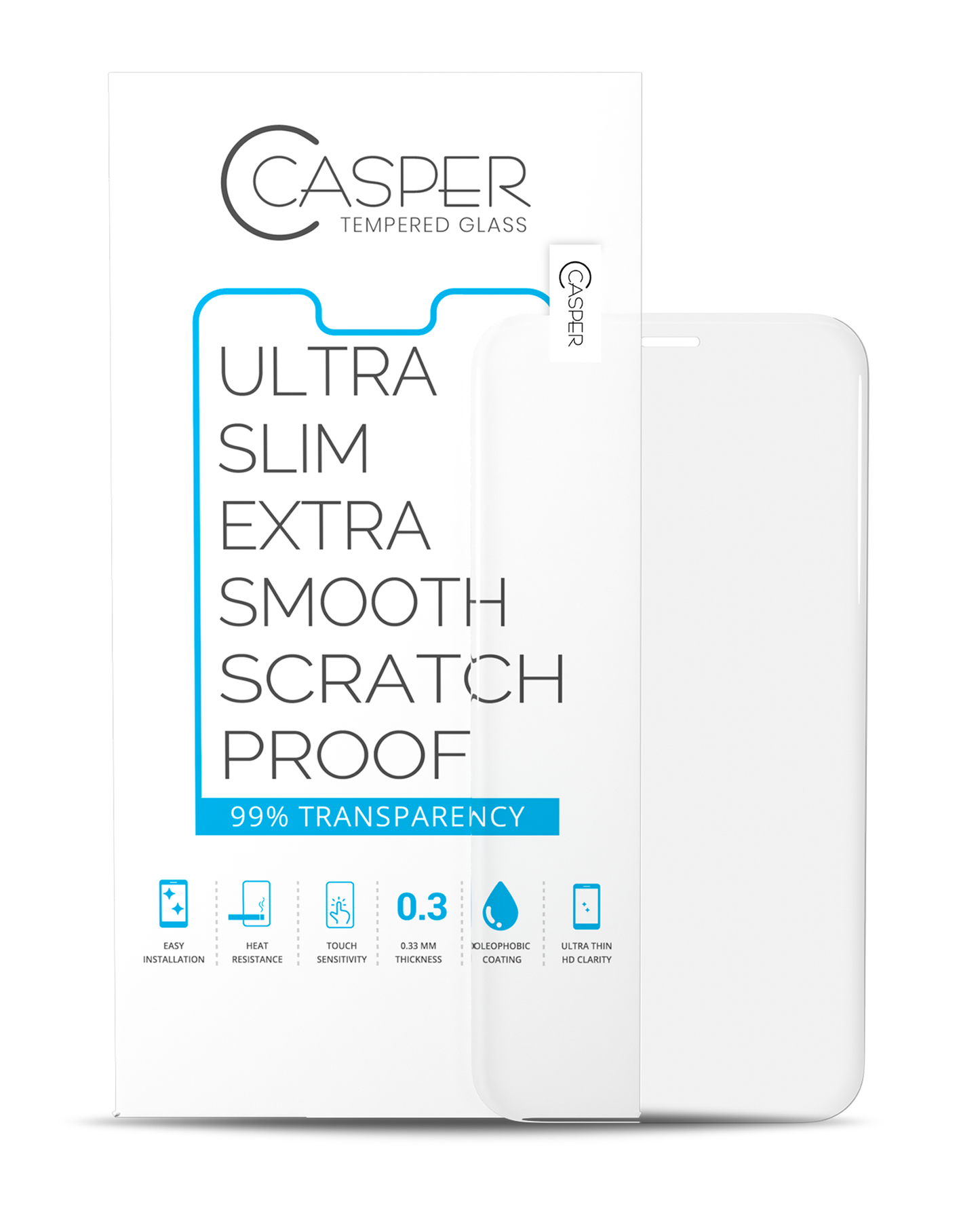 Casper Tempered Glass For iPhone 13 Mini (100 Pack) (Clear)