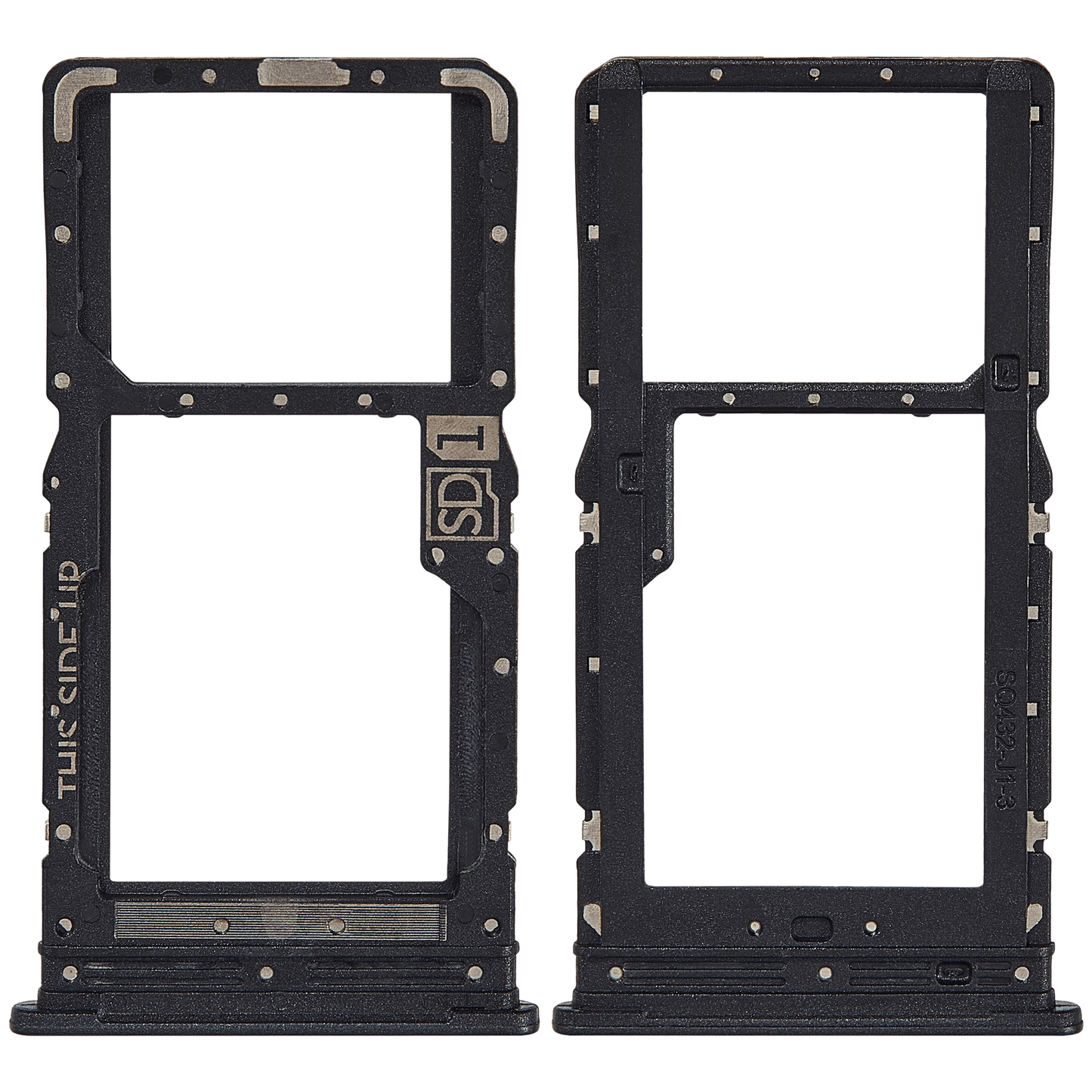 Single Sim Card Tray For Motorola Moto G34 (XT2363 /2023) (Charcoal Black) replacement part SKU 107082091920 image 2