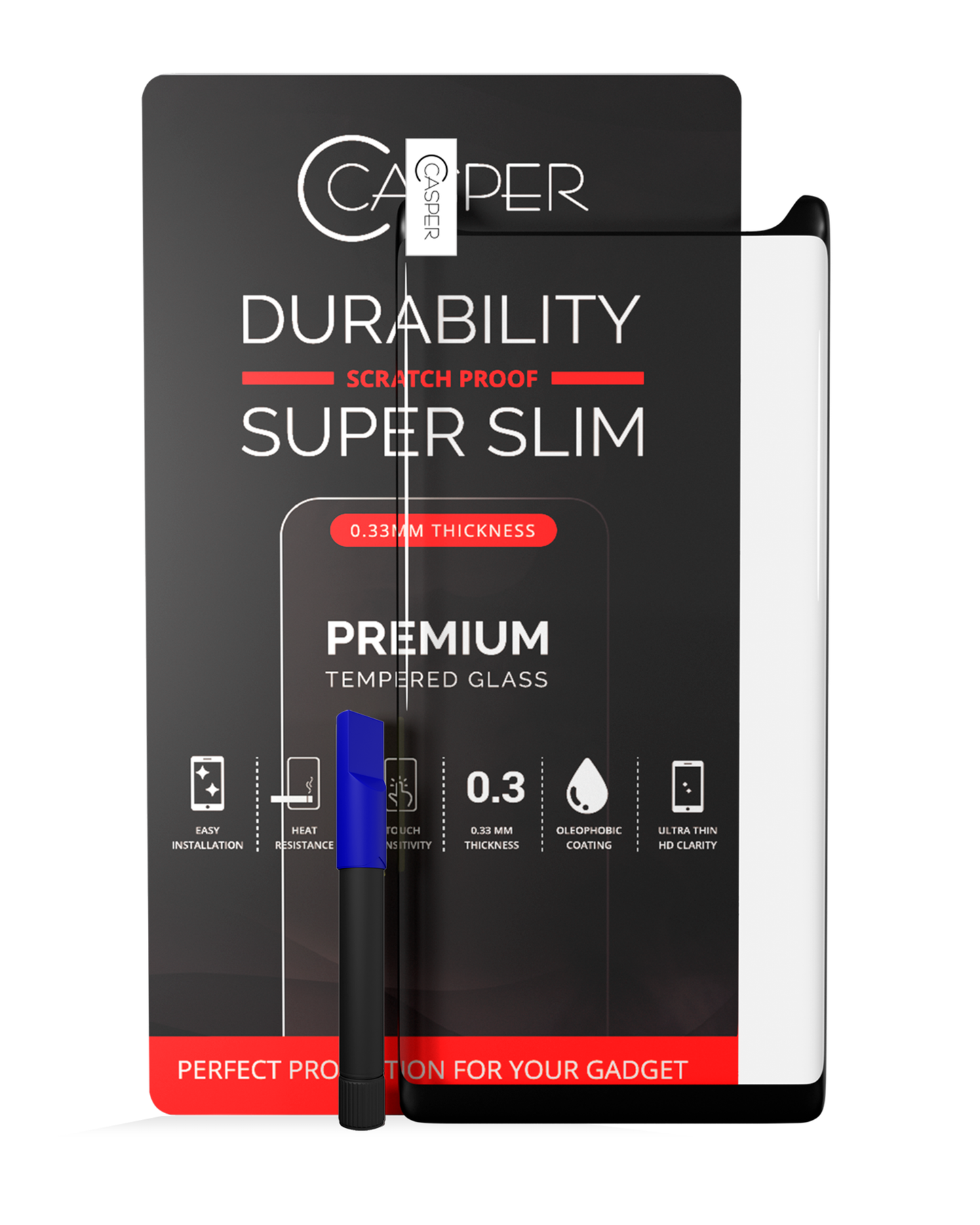 Casper UV Tempered Glass With Glue For Samsung Galaxy Note 9 (Case Friendly) (Retail Pack)