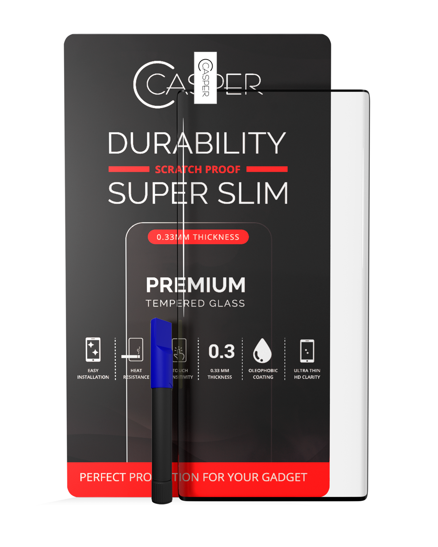 Casper UV Tempered Glass With Glue For Samsung Galaxy S10 Plus (Case Friendly) (Retail Pack)