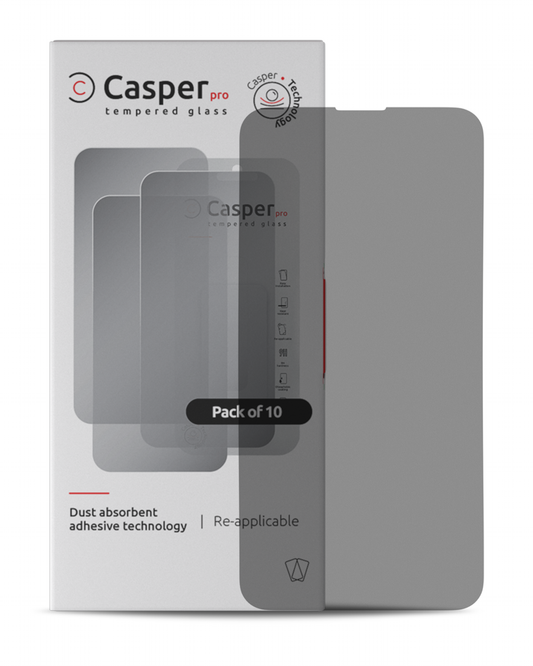 Casper Pro Tempered Glass For iPhone 13 Mini (10 Pack) (Privacy)