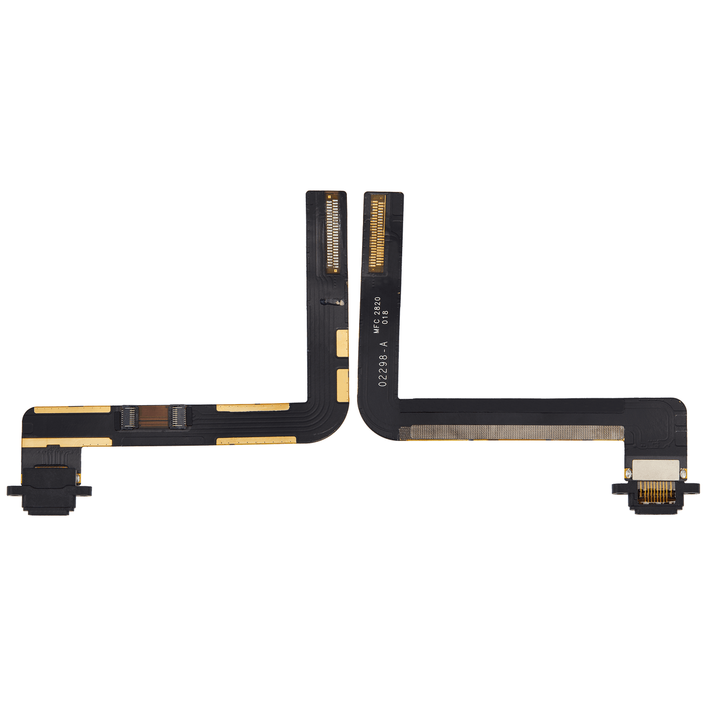 Charging Port Flex Cable For iPad 7 (2019) / iPad 8 (2020) / iPad 9 (2021) (Used OEM Pull: Grade A) (Black)
