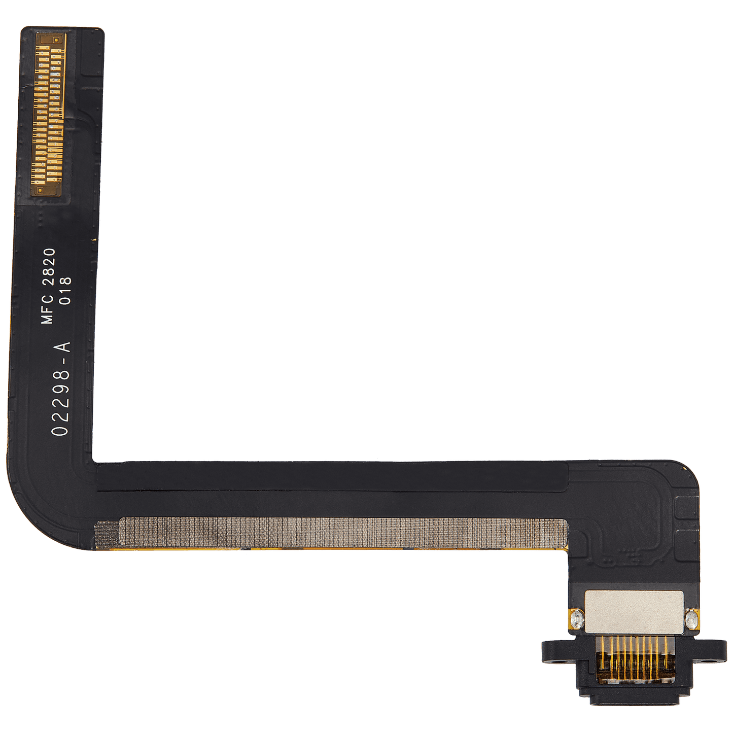 Charging Port Flex Cable For iPad 7 (2019) / iPad 8 (2020) / iPad 9 (2021) (Used OEM Pull: Grade A) (Black)