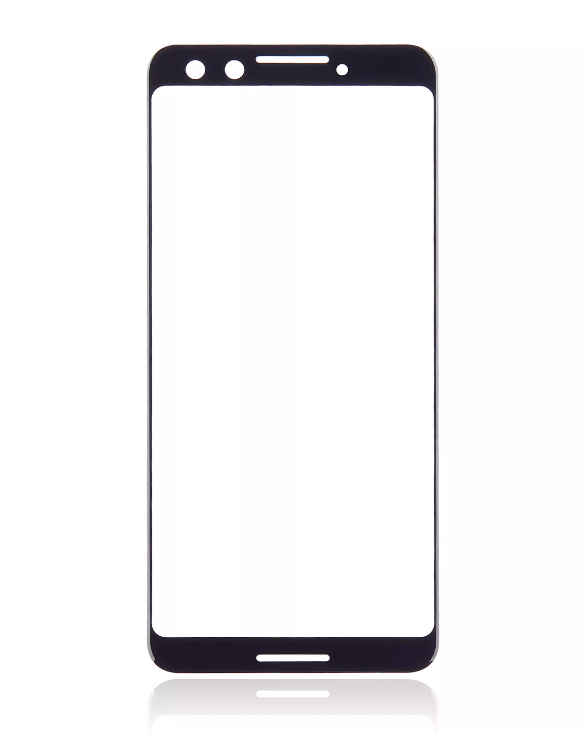 Front Cover Glass For Google Pixel 3 (Just Black) - replacement part product view