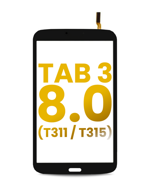 Digitizer For Samsung Galaxy Tab 3 8.0" (T311 / T315) (3G Version Only) (Black) Samsung Galaxy Tab replacement part image 1