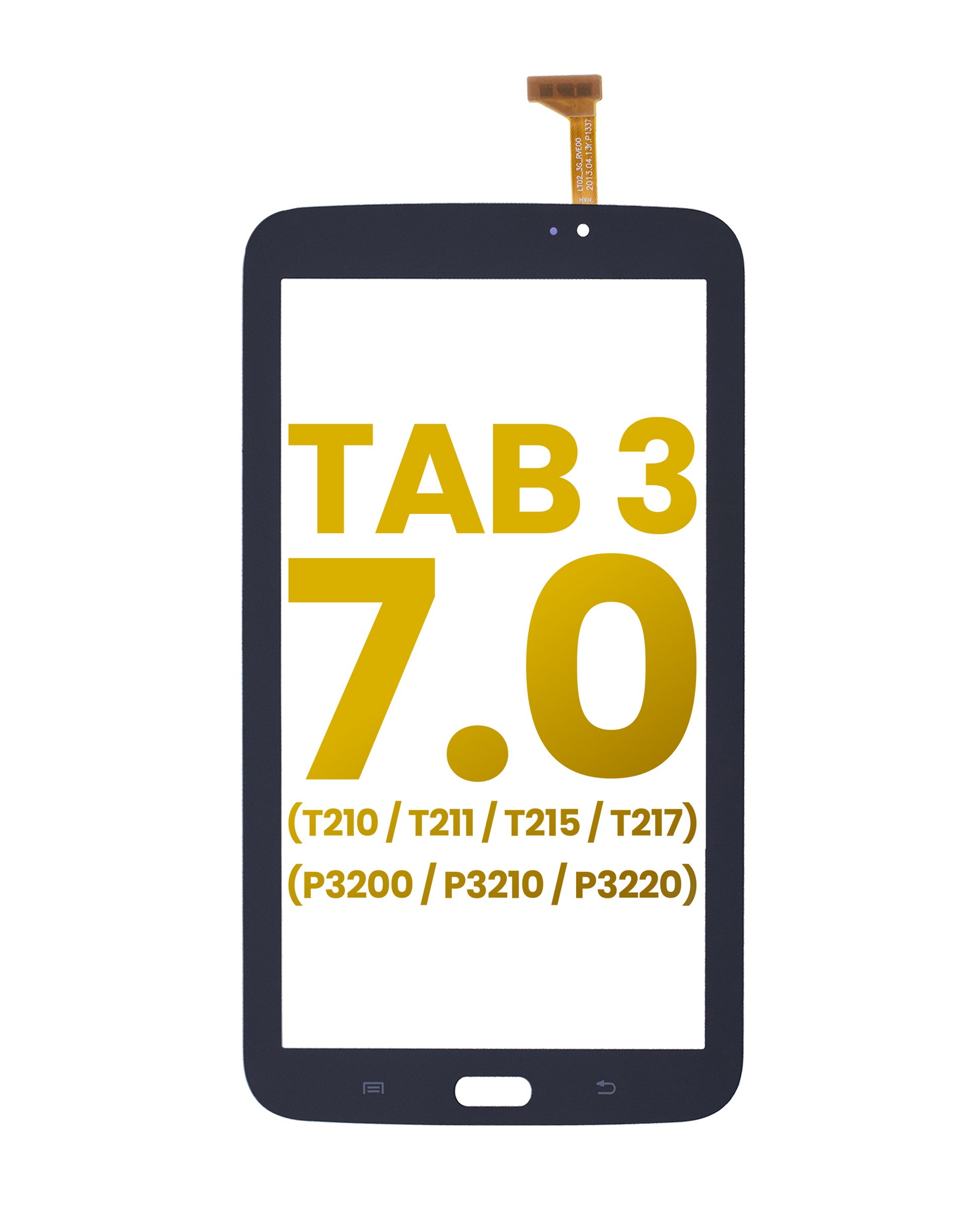 Digitizer For Samsung Galaxy Tab 3 7.0" (T210 / T211 / T215 / T217 / P3200 / P3210 / P3220) (Black) Samsung Galaxy Tab replacement part image 1