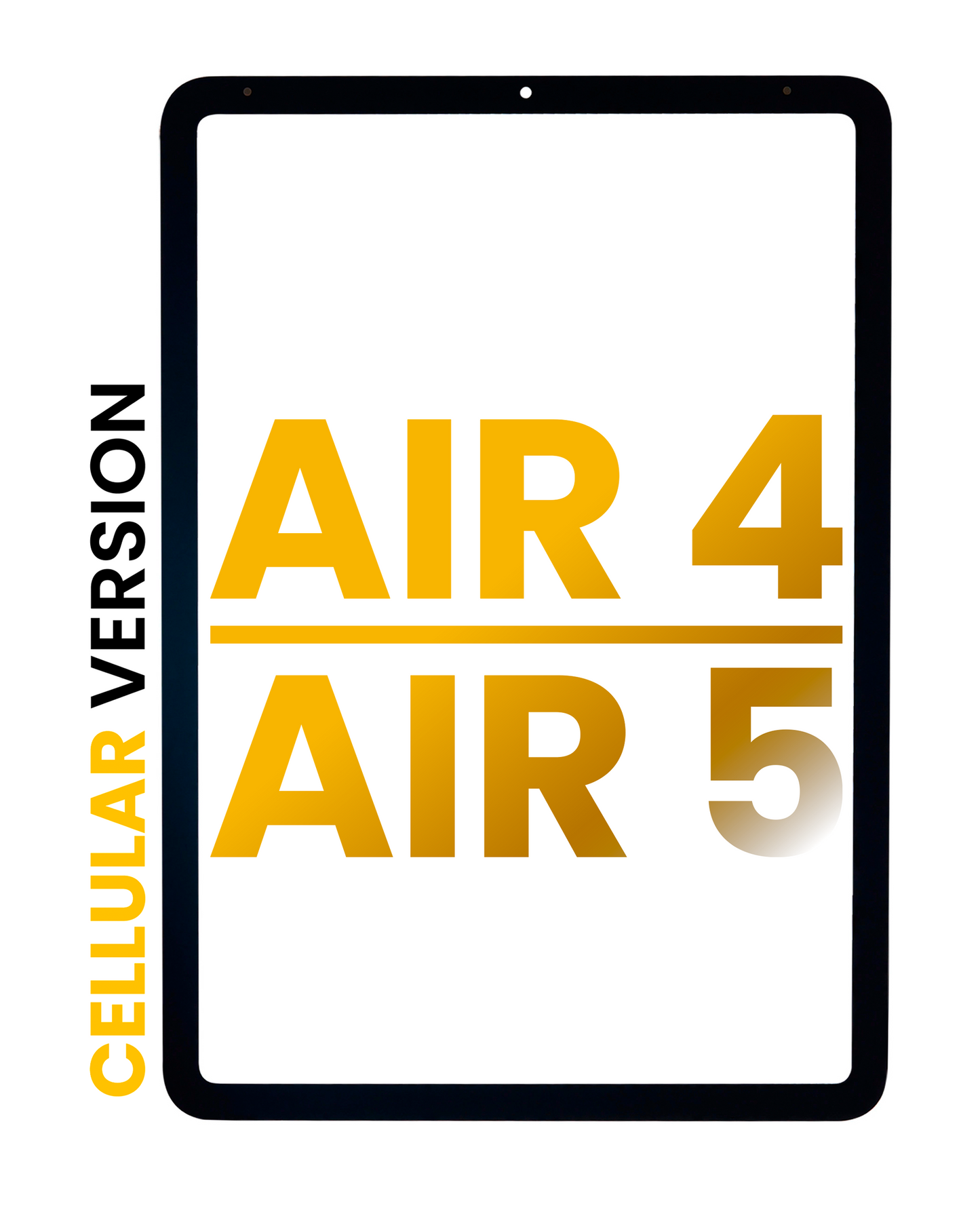 Front Glass For iPad Air 4 (2020) / iPad Air 5 (2022) (Cellular) (Glass Separation Required) (Premium) (All Colors)