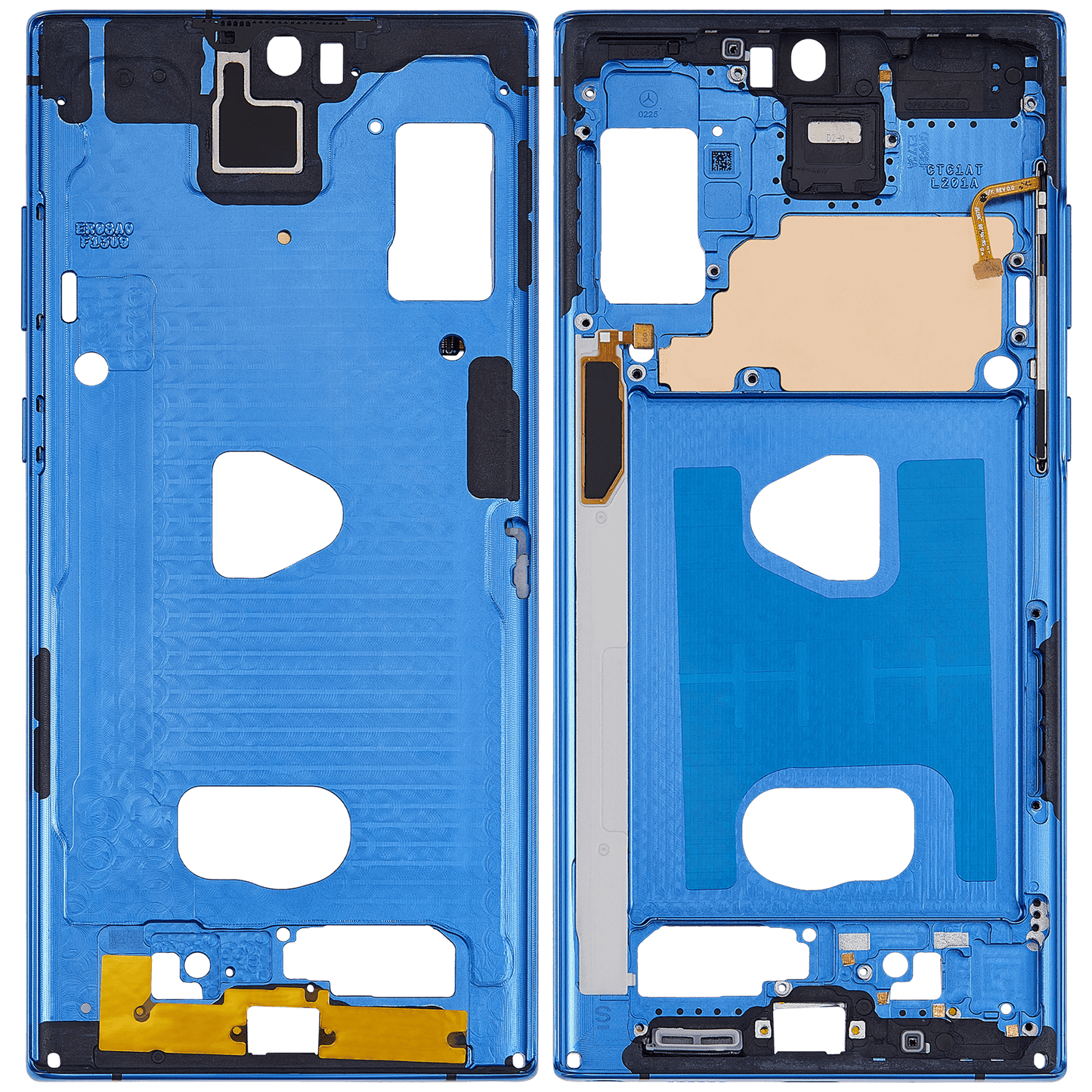 Mid-Frame Housing For Samsung Galaxy Note 10 Plus (Aura Blue)