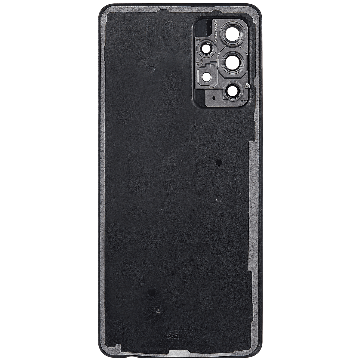 Back Cover Glass With Camera Lens For Samsung Galaxy A52 4G (A525 / 2021) (Aftermarket Plus) (Black) - product image 3