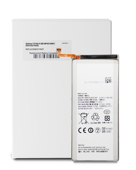 Samsung replacement part: Replacement Battery (Secondary ) For Samsung Galaxy Z Fold 4 (EB-BF937ABY) (Service Pack)
