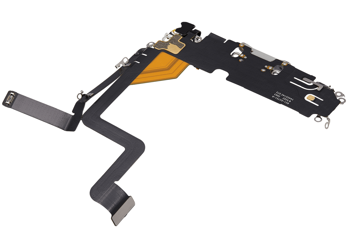 Charging Port Flex Cable For iPhone 14 Pro (Used OEM Pull) (Silver)