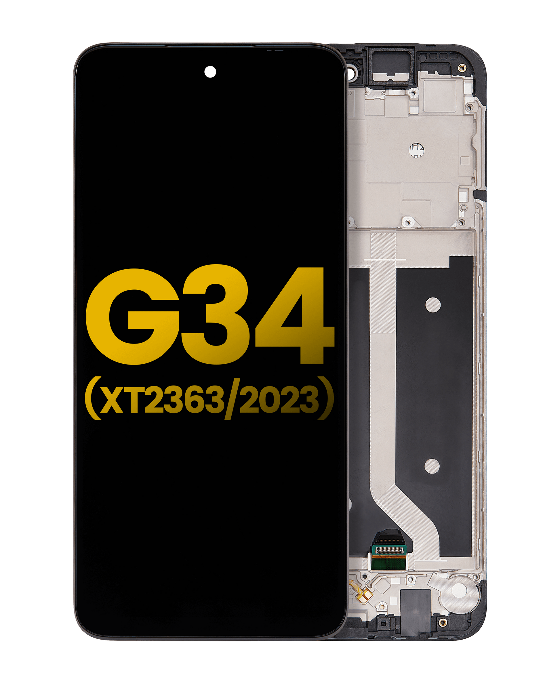 LCD Assembly With Frame For Motorola Moto G34 (XT2363 / 2023) / G45 5G (XT2369 / 2024) (Refurbished) (All Colors) replacement part SKU 107082091901 image 1